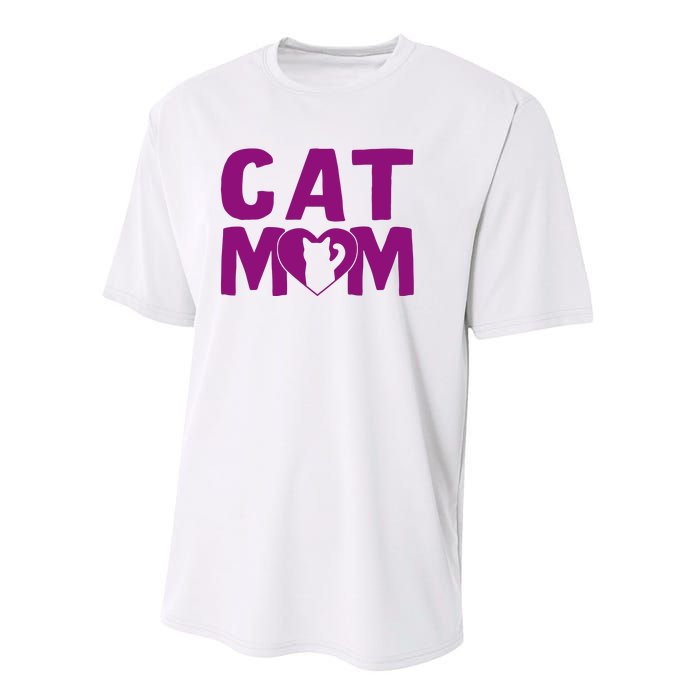 Cat Mom Performance Sprint T-Shirt