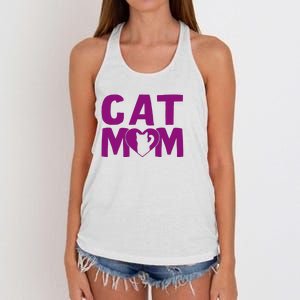 Cat Mom Women's Knotted Racerback Tank