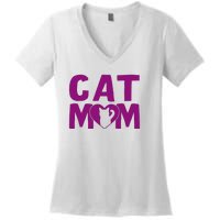 Cat Mom Women's V-Neck T-Shirt