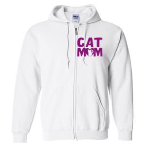 Cat Mom Full Zip Hoodie