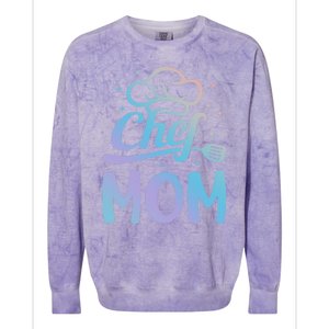 Chef Mom Culinary Mom Restaurant Family Cooking Culinary Mom Cool Gift Colorblast Crewneck Sweatshirt