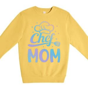 Chef Mom Culinary Mom Restaurant Family Cooking Culinary Mom Cool Gift Premium Crewneck Sweatshirt