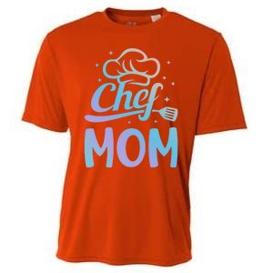 Chef Mom Culinary Mom Restaurant Family Cooking Culinary Mom Cool Gift Cooling Performance Crew T-Shirt