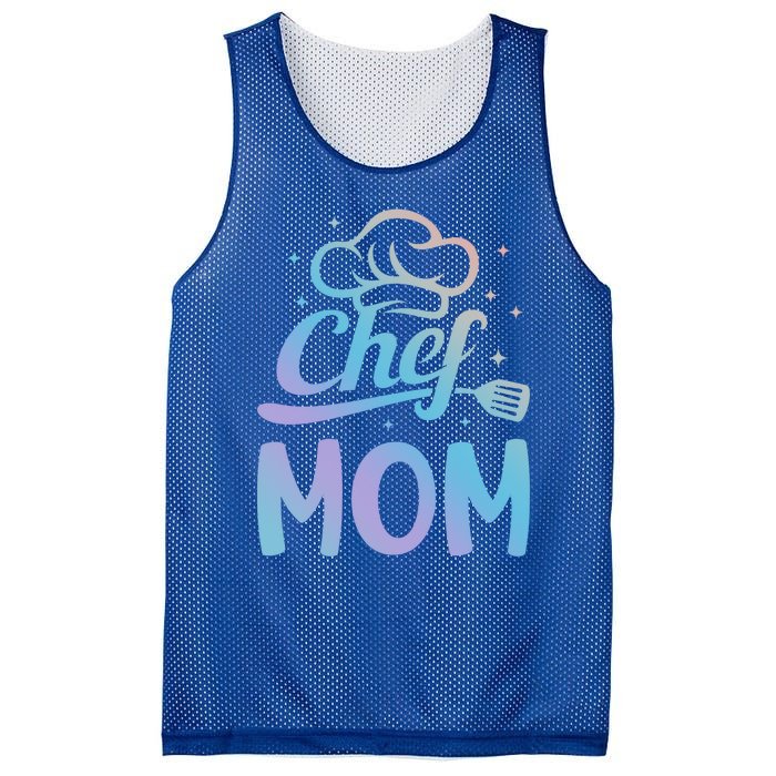 Chef Mom Culinary Mom Restaurant Family Cooking Culinary Mom Cool Gift Mesh Reversible Basketball Jersey Tank