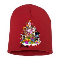 Cat Marie Cheshire Meowy Christmas Cat Very Merry Short Acrylic Beanie