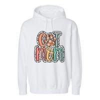 Cat Mom Cat Paw Mama Garment-Dyed Fleece Hoodie