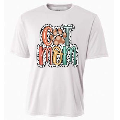 Cat Mom Cat Paw Mama Cooling Performance Crew T-Shirt