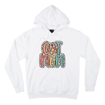 Cat Mom Cat Paw Mama Hoodie