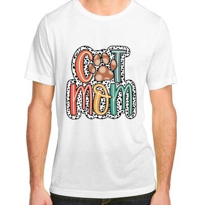 Cat Mom Cat Paw Mama Adult ChromaSoft Performance T-Shirt