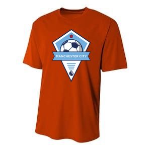 Cool Man City Soccer Team Youth Performance Sprint T-Shirt