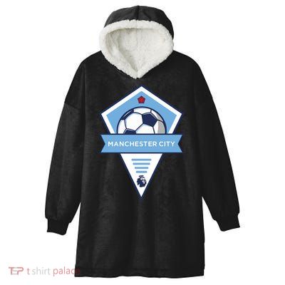 Cool Man City Soccer Team Hooded Wearable Blanket