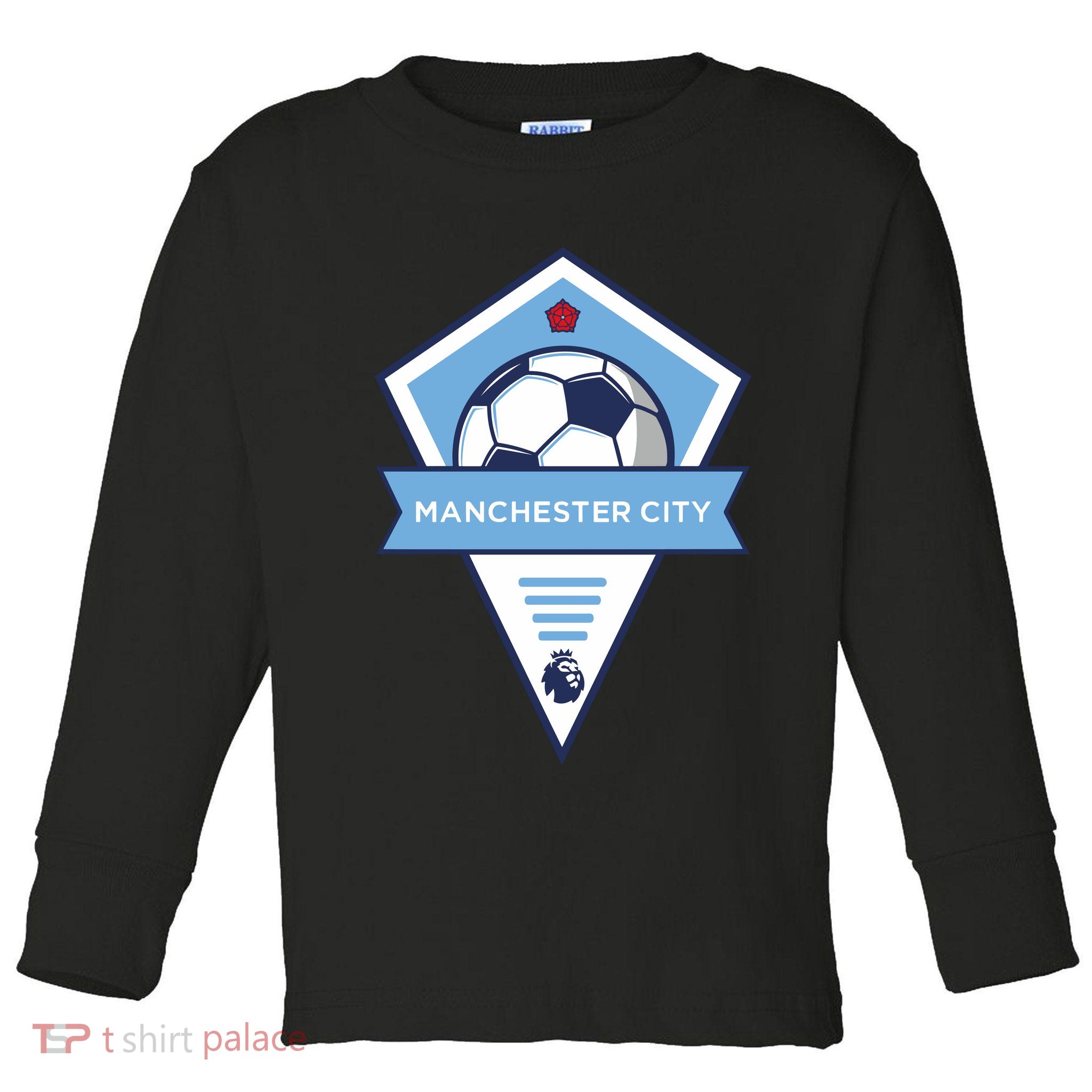 Cool Man City Soccer Team Toddler Long Sleeve Shirt
