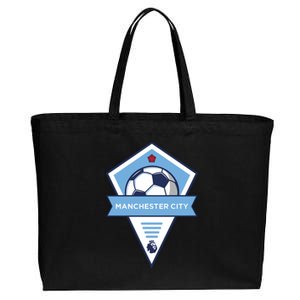 Cool Man City Soccer Team Cotton Canvas Jumbo Tote