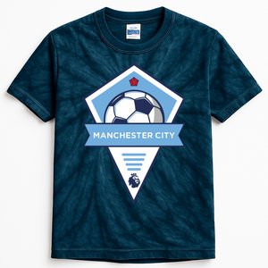 Cool Man City Soccer Team Kids Tie-Dye T-Shirt