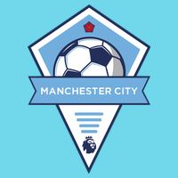 Cool Man City Soccer Team Button