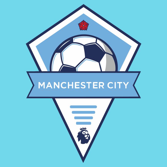 Cool Man City Soccer Team Button