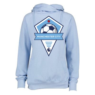 Cool Man City Soccer Team Womens Funnel Neck Pullover Hood