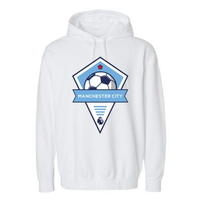 Cool Man City Soccer Team Garment-Dyed Fleece Hoodie