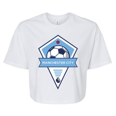 Cool Man City Soccer Team Bella+Canvas Jersey Crop Tee