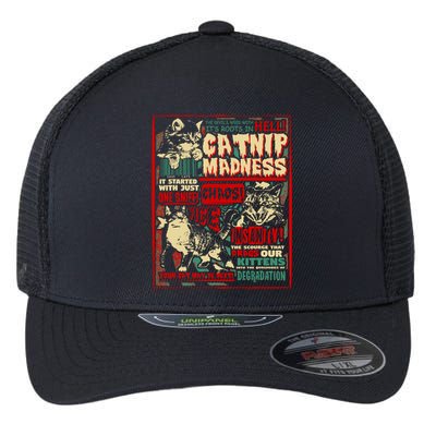 Catnip Madness Cute Kitten Cat Lover Gift For Cat Owners Flexfit Unipanel Trucker Cap