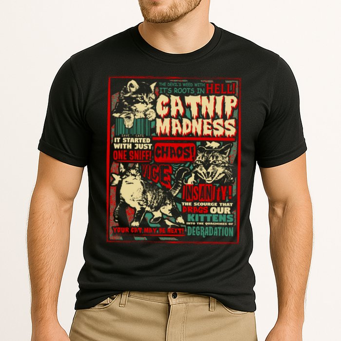 Catnip Madness Cute Kitten Cat Lover Gift For Cat Owners Performance Shirt