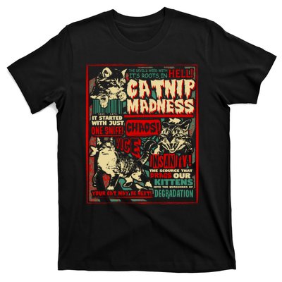 Catnip Madness Cute Kitten Cat Lover Gift For Cat Owners T-Shirt