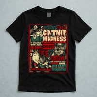 Catnip Madness Cute Kitten Cat Lover Gift For Cat Owners T-Shirt