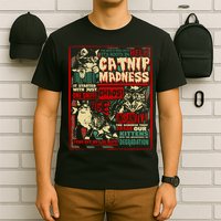 Catnip Madness Cute Kitten Cat Lover Gift For Cat Owners T-Shirt