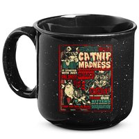 Catnip Madness Cute Kitten Cat Lover Gift For Cat Owners 15oz Campfire Ceramic Mug