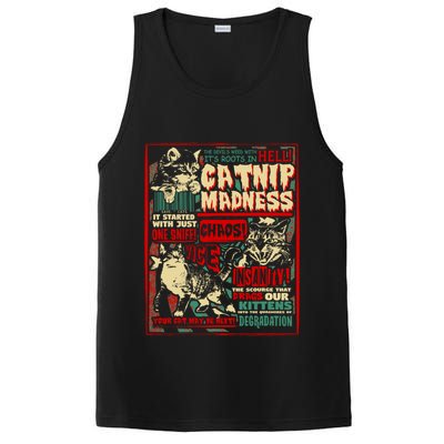 Catnip Madness Cute Kitten Cat Lover Gift For Cat Owners PosiCharge Competitor Tank
