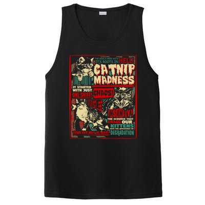 Catnip Madness Cute Kitten Cat Lover Gift For Cat Owners PosiCharge Competitor Tank