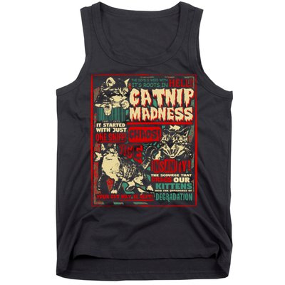 Catnip Madness Cute Kitten Cat Lover Gift For Cat Owners Tank Top