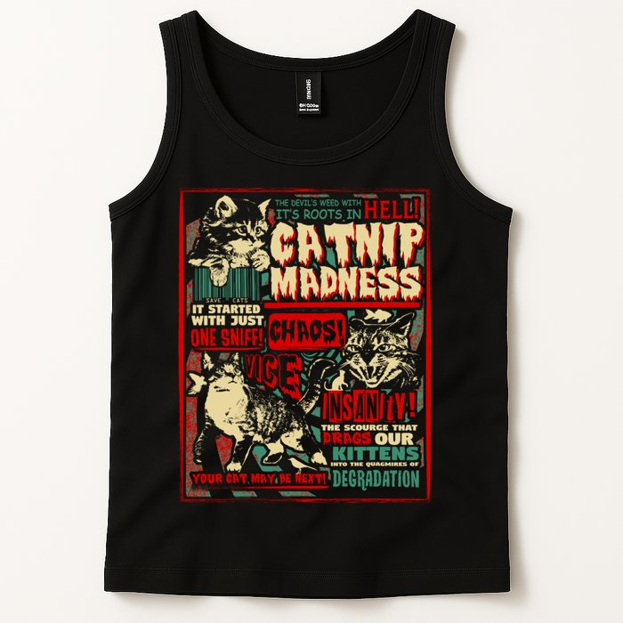 Catnip Madness Cute Kitten Cat Lover Gift For Cat Owners Tank Top