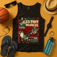 Catnip Madness Cute Kitten Cat Lover Gift For Cat Owners Tank Top