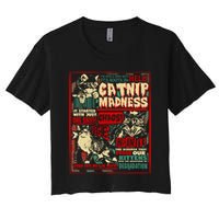 Catnip Madness Cute Kitten Cat Lover Gift For Cat Owners Crop Top