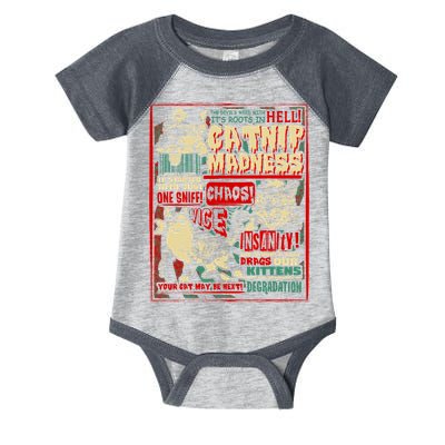 Catnip Madness Cute Kitten Cat Lover Gift For Cat Owners Infant Baby Jersey Bodysuit