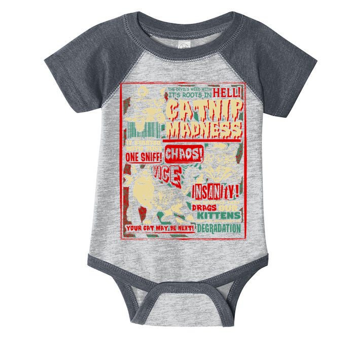Catnip Madness Cute Kitten Cat Lover Gift For Cat Owners Infant Baby Jersey Bodysuit