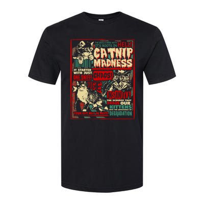 Catnip Madness Cute Kitten Cat Lover Gift For Cat Owners Softstyle CVC T-Shirt