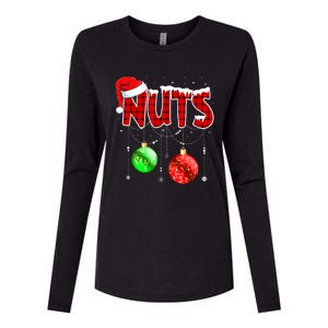 Christmas Matching Couple Family Chestnuts Gift Womens Cotton Relaxed Long Sleeve T-Shirt