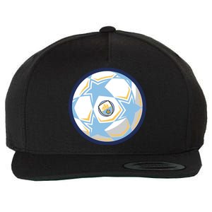 Cool Man City Soccer Team Ball Wool Snapback Cap