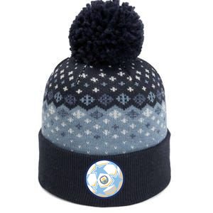 Cool Man City Soccer Team Ball The Baniff Cuffed Pom Beanie