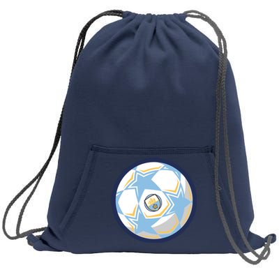 Cool Man City Soccer Team Ball Sweatshirt Cinch Pack Bag