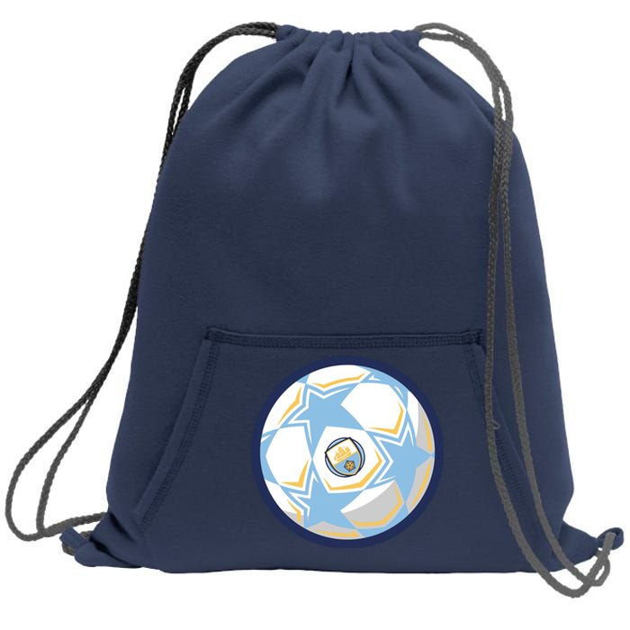 Cool Man City Soccer Team Ball Sweatshirt Cinch Pack Bag