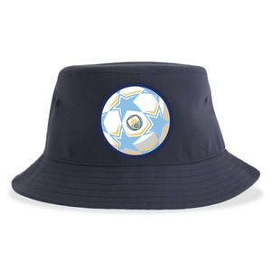 Cool Man City Soccer Team Ball Sustainable Bucket Hat