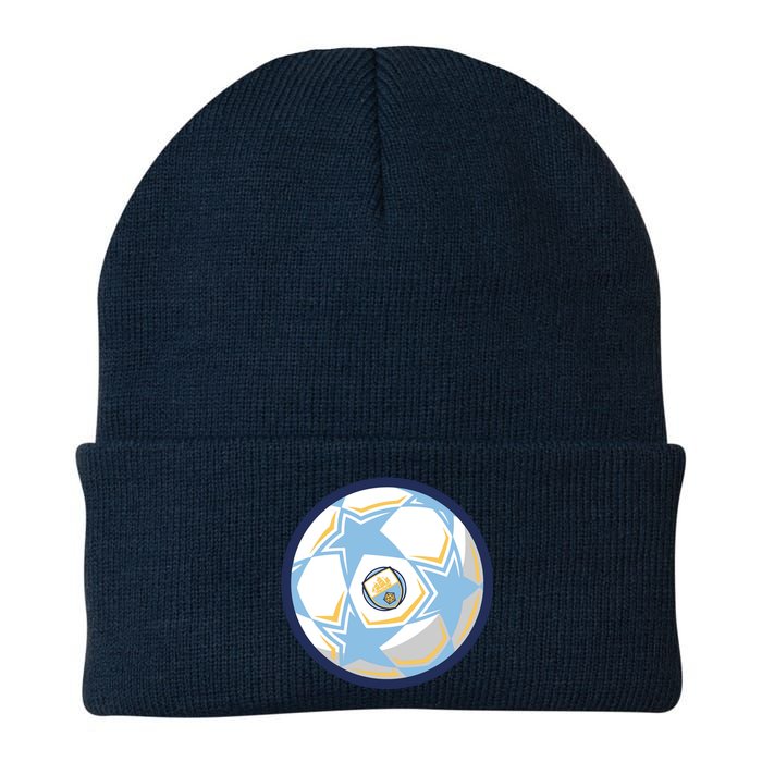 Cool Man City Soccer Team Ball Knit Cap Winter Beanie