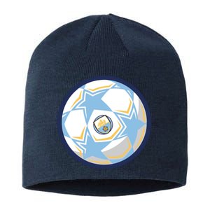 Cool Man City Soccer Team Ball Sustainable Beanie