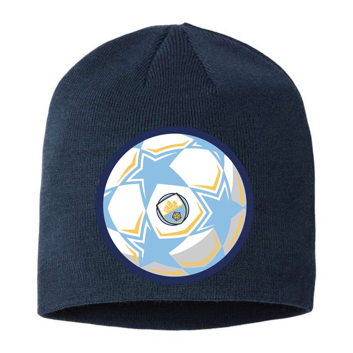 Cool Man City Soccer Team Ball Sustainable Beanie