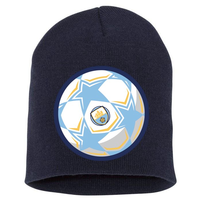 Cool Man City Soccer Team Ball Short Acrylic Beanie