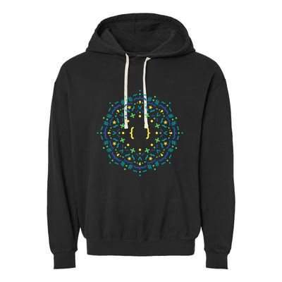 Code Mandala Css Garment-Dyed Fleece Hoodie