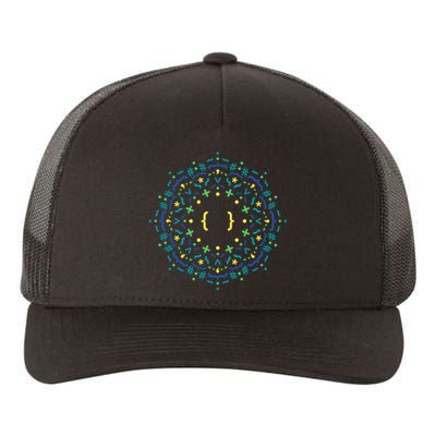 Code Mandala Css Yupoong Adult 5-Panel Trucker Hat